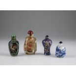 Konvolut: vier Snuff bottles