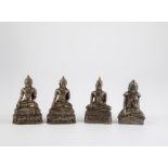 Konvolut vier Buddhas