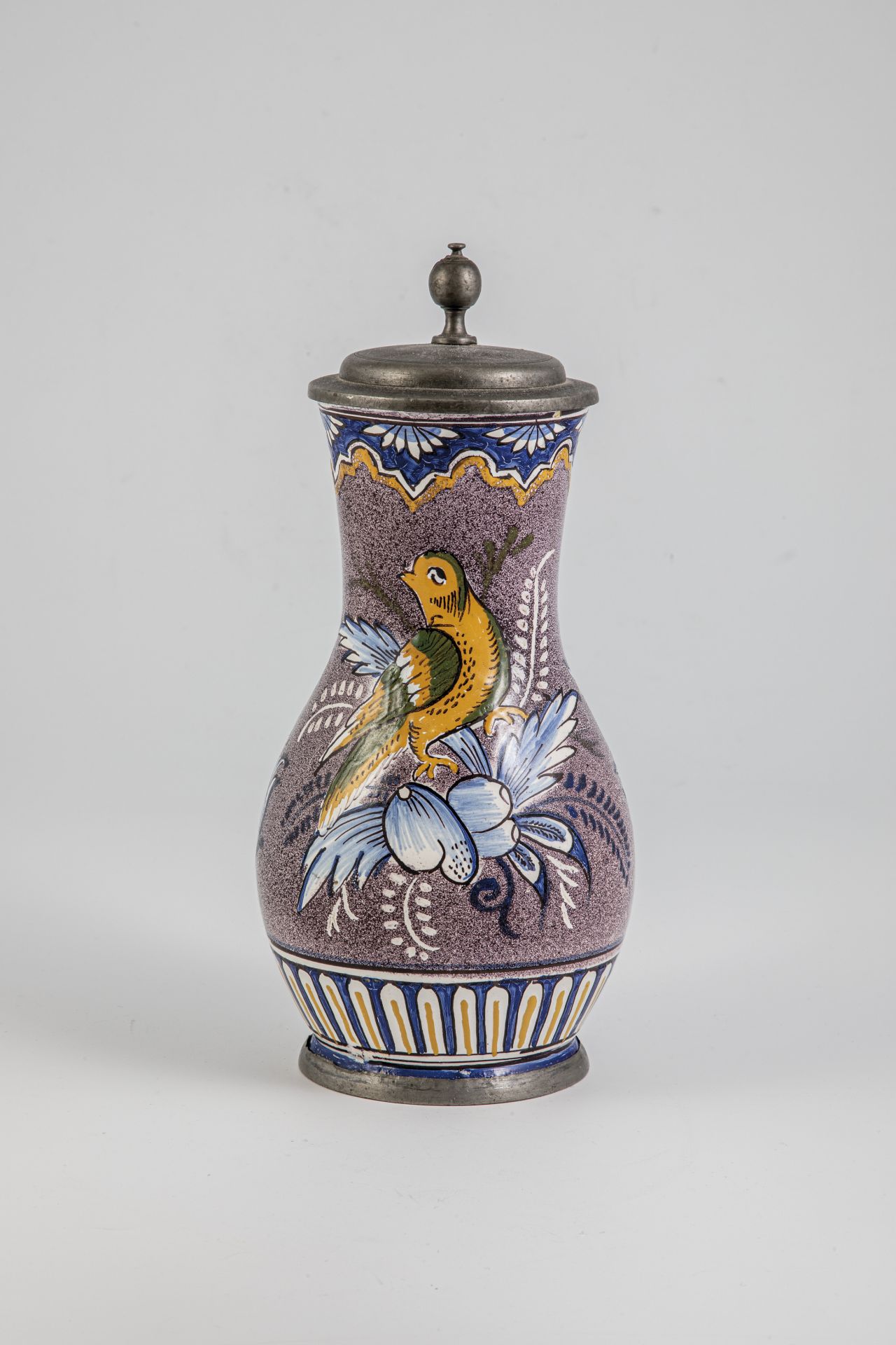 Pear jar with bird