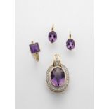 Schmuckset mit Amethyst