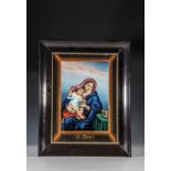 Glasbild mit Maria und dem Jesuskind