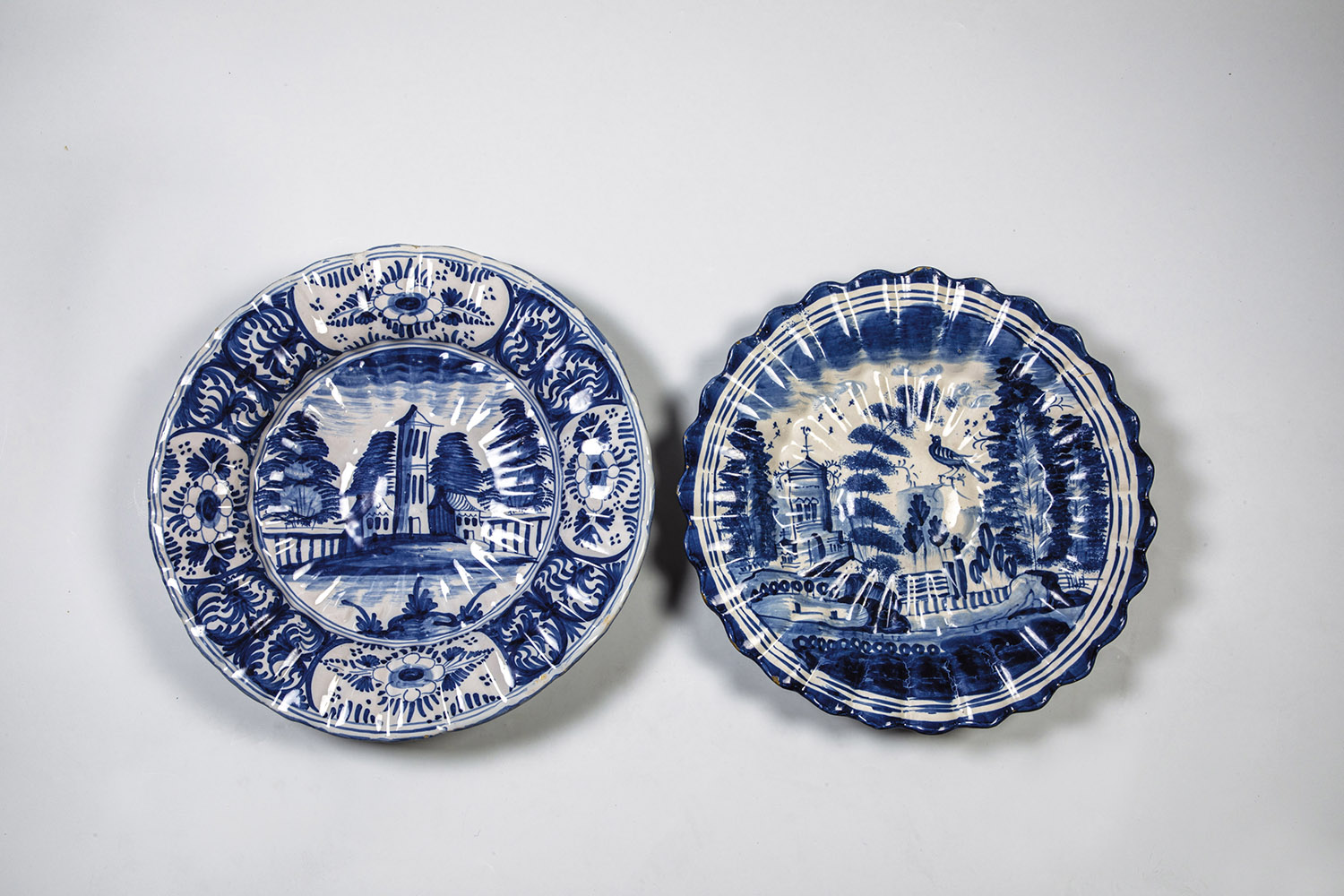 Two fan plates with architecture