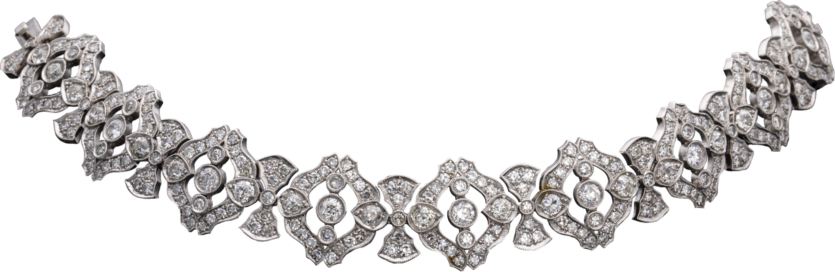 White gold bracelet with diamonds