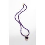 Amethystkette mit Anhaenger