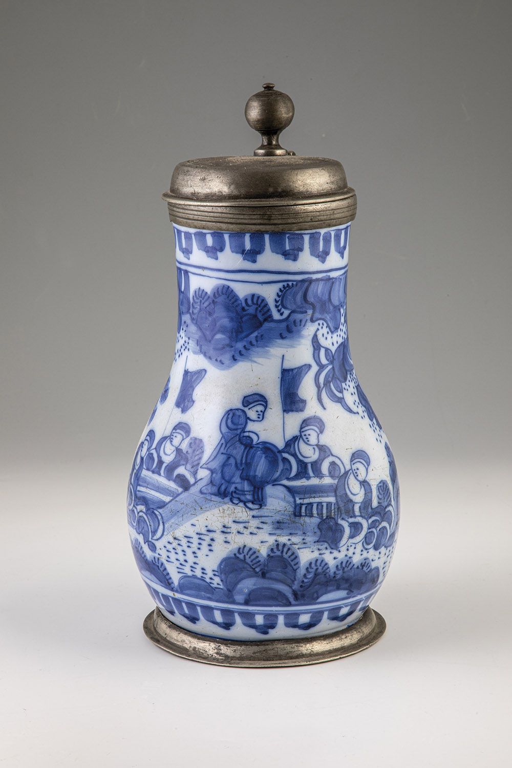 Pear jug with chinoiserie - Image 2 of 3