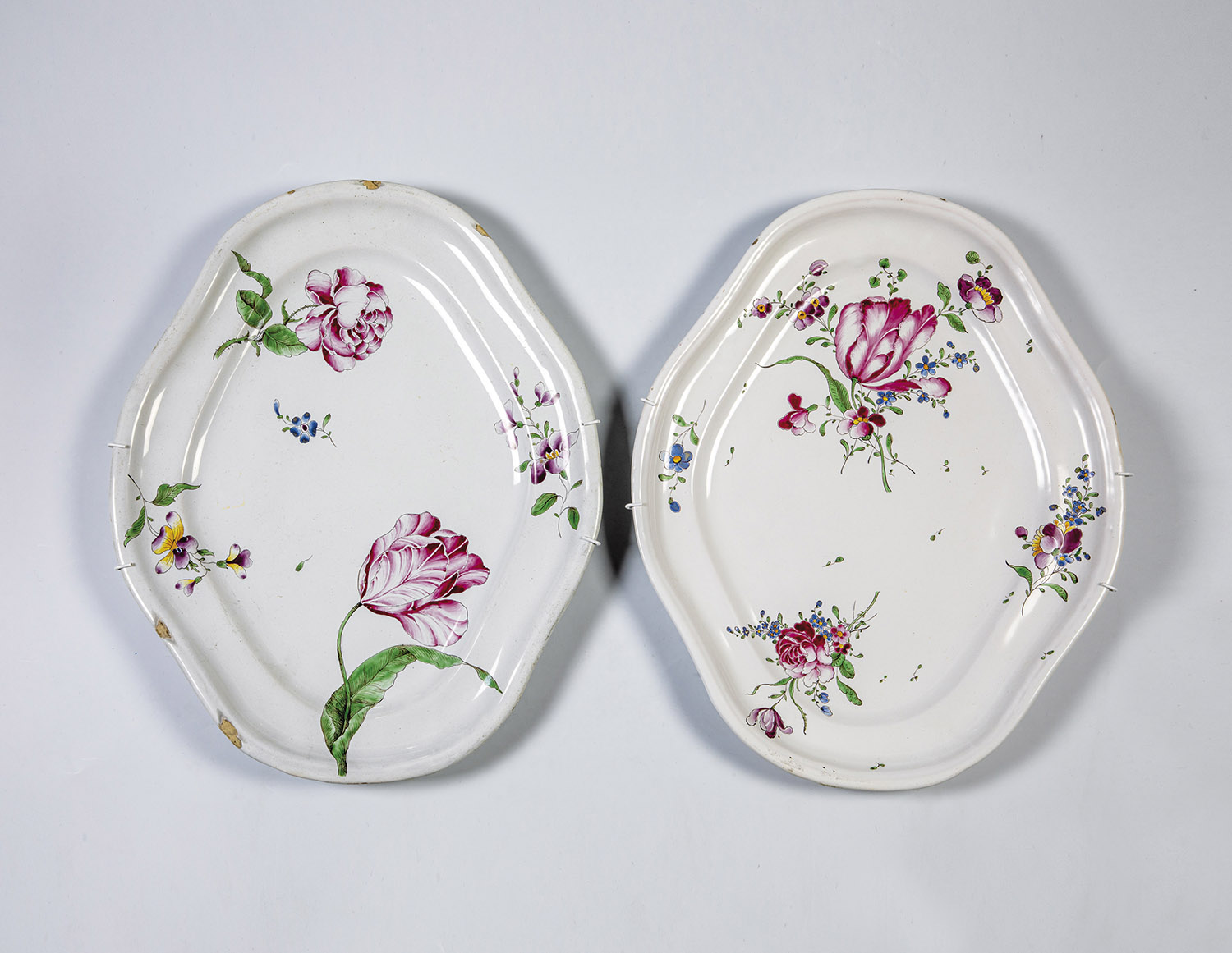 Two plates