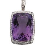 Amethystanhaenger mit Diamanten