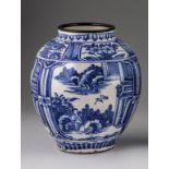 Vase mit Chinoiserie