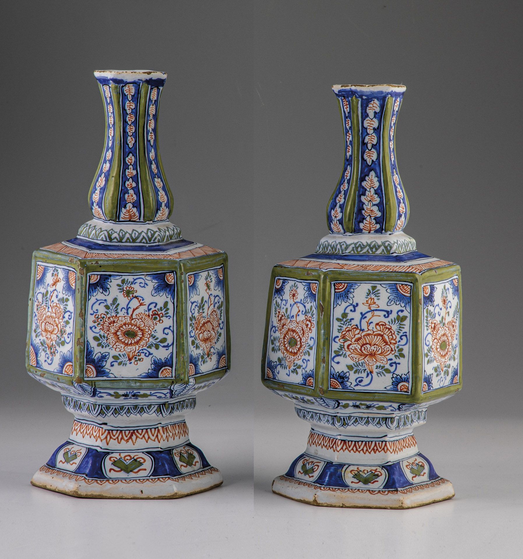 Rare pair of vases