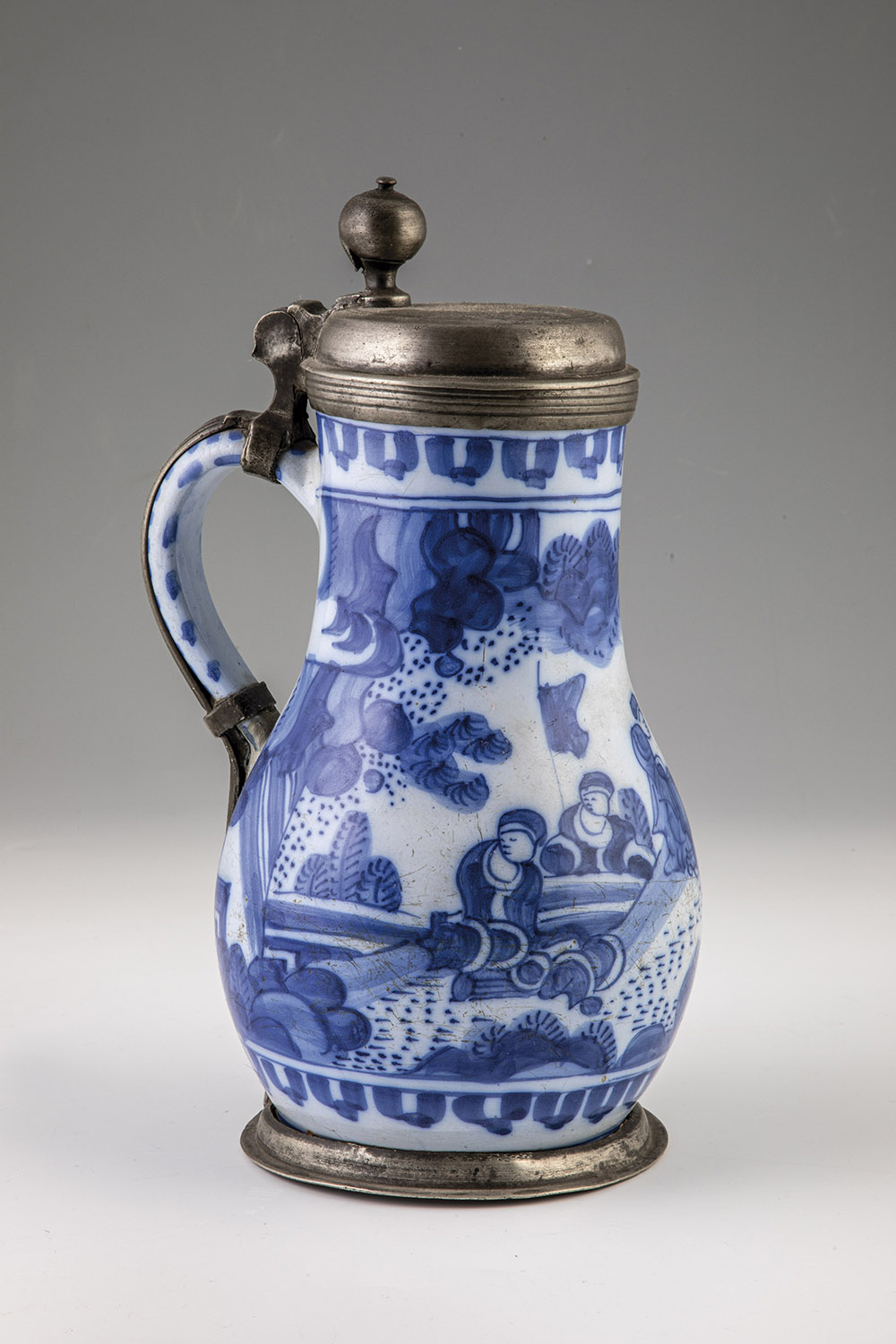 Pear jug with chinoiserie - Image 3 of 3