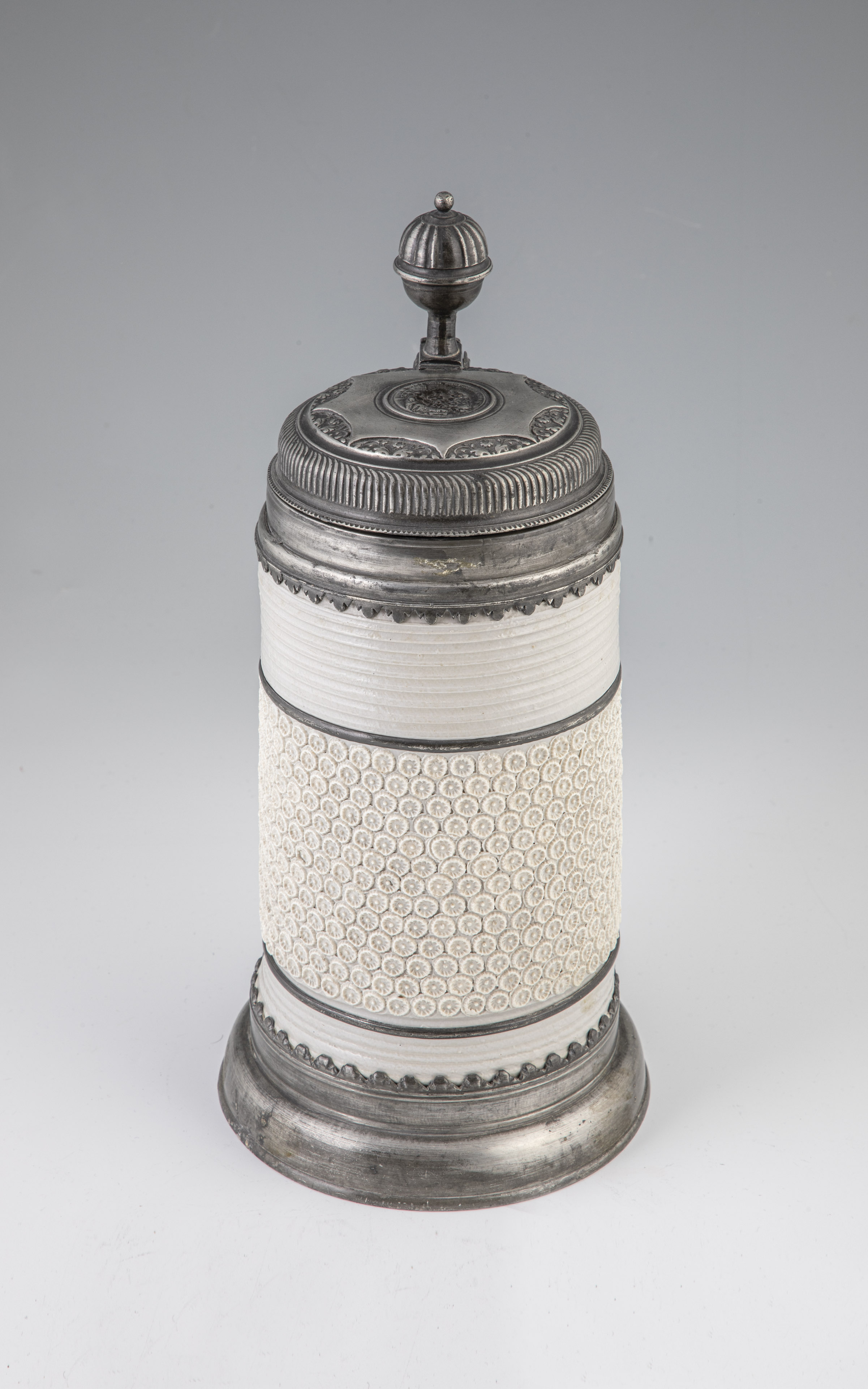 Roller pitcher with pewter mount - Image 2 of 4