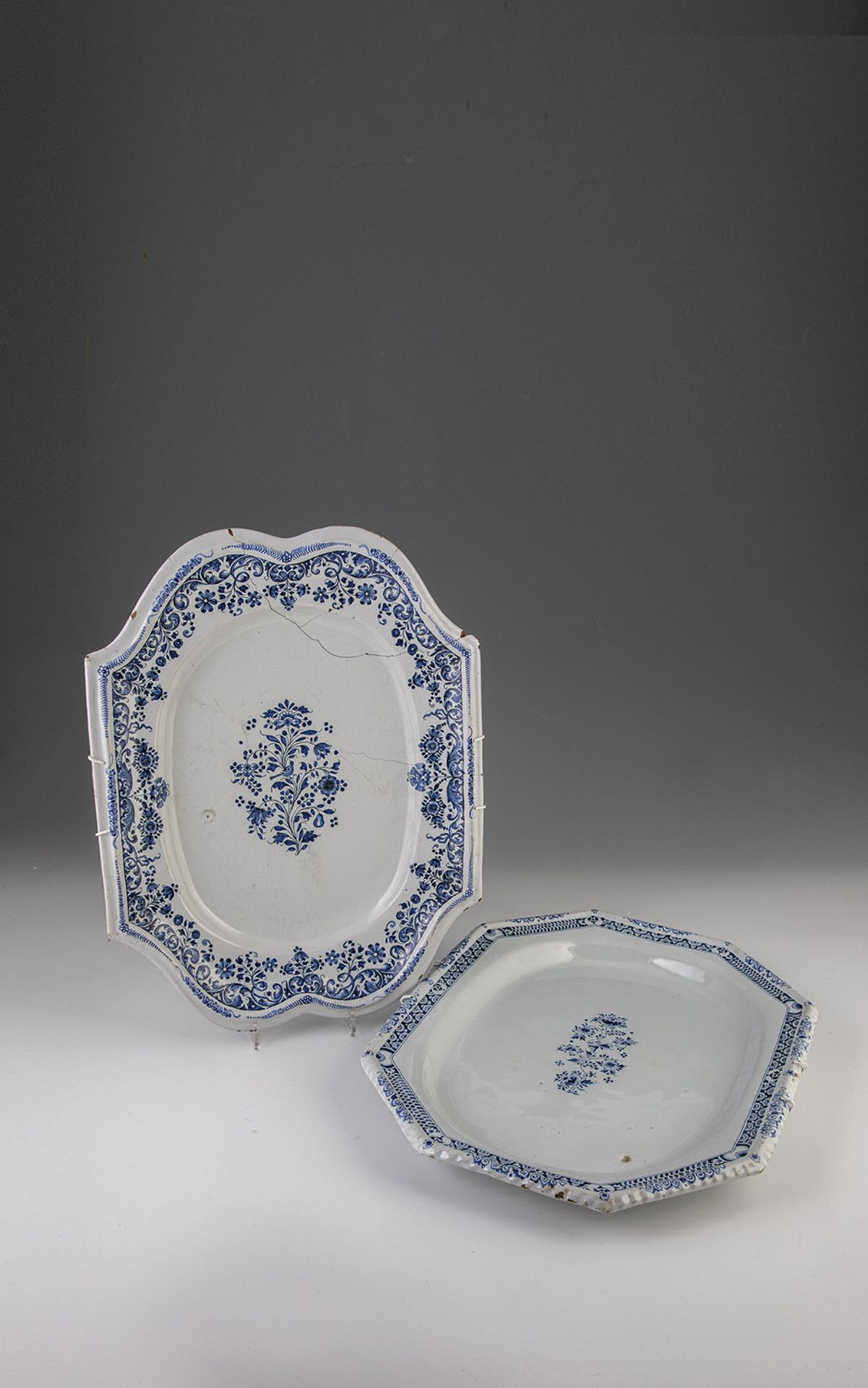 Two large plates