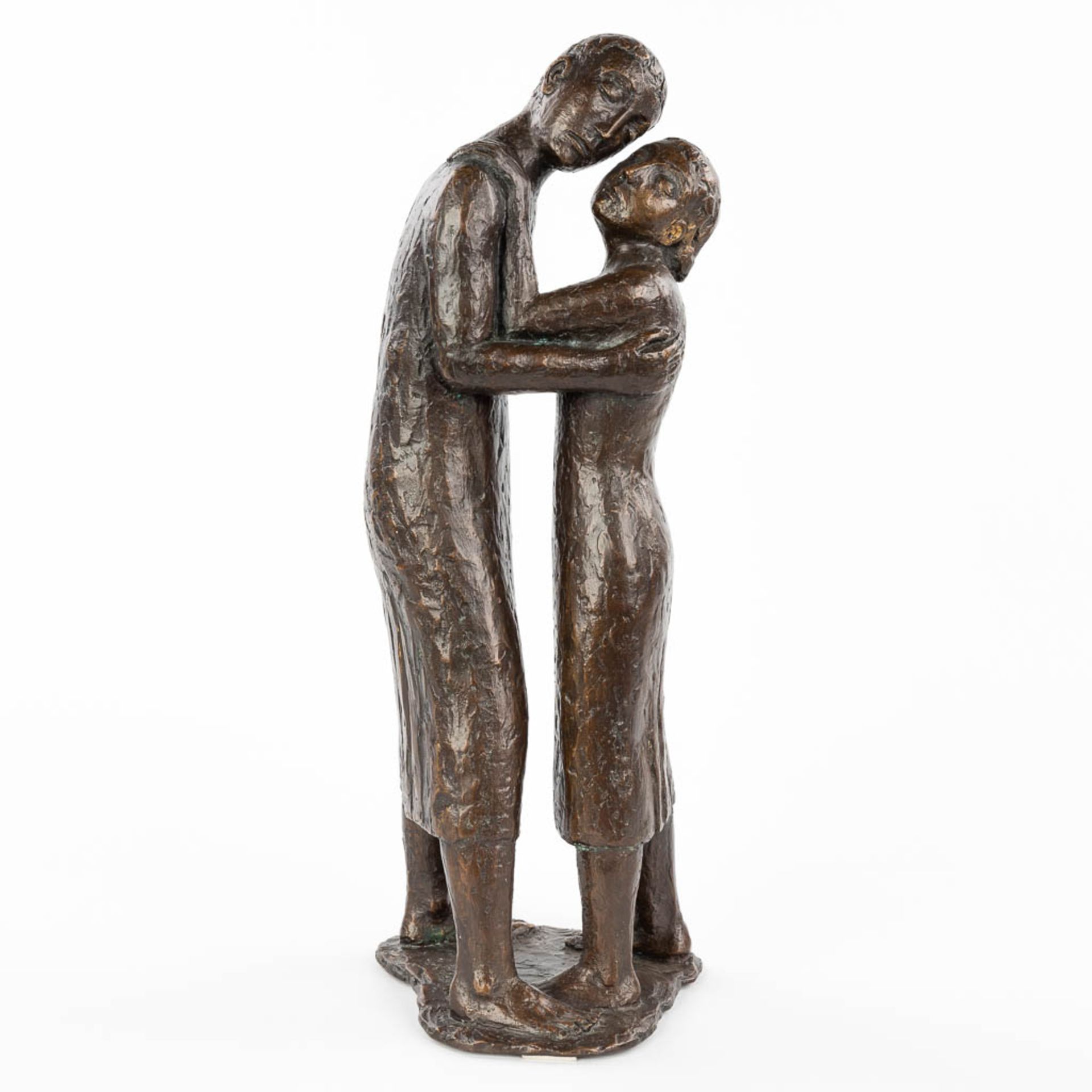 Richard KESSLER (1916) 'Der Abschied' ' Goodbye', patinated bronze. (H:41cm) - Image 4 of 11