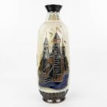 Roger GUERIN (1896-1954) 'The Castle and Knight' a vase made of grs. (H:67cm)