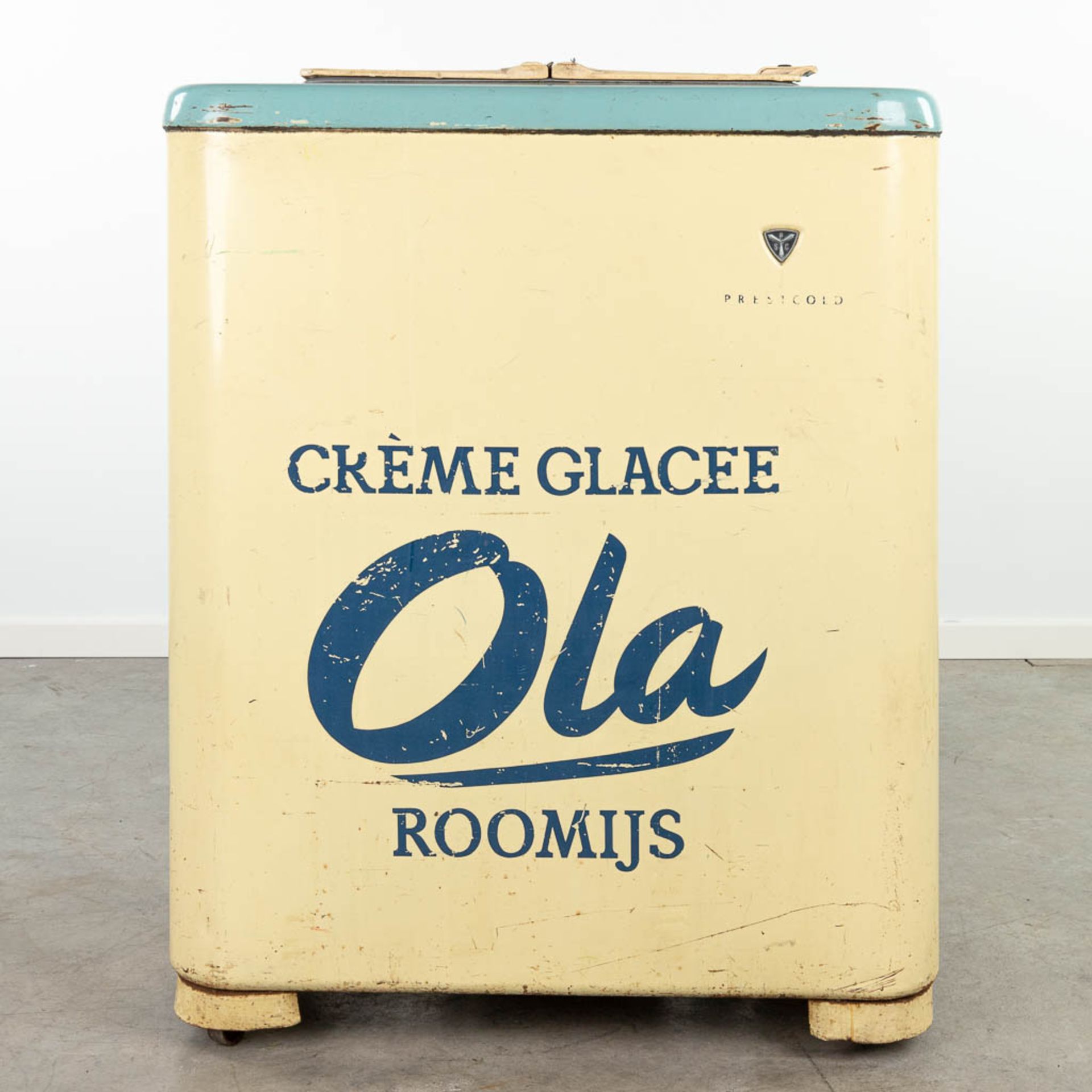 A vintage 'Ola' freezer (c.1955). (H:102cm) - Image 3 of 15