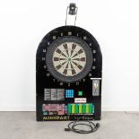 A modern darts board with an electronic system, 'Minidart'. (H:99cm)