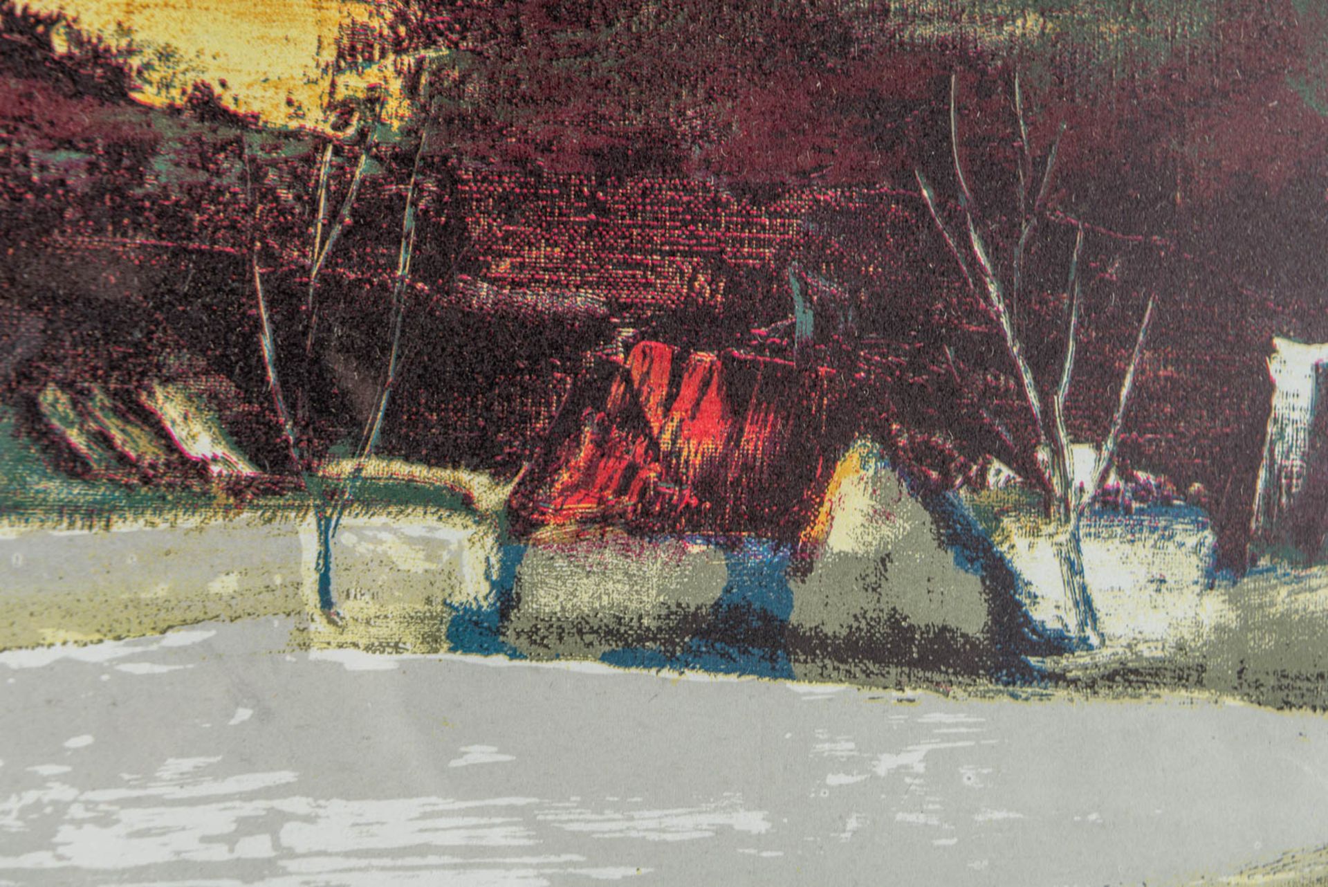Paul PERMEKE (1918-1990) 'Landschap' a lithograph, 23/150. (52 x 42 cm) - Image 4 of 6