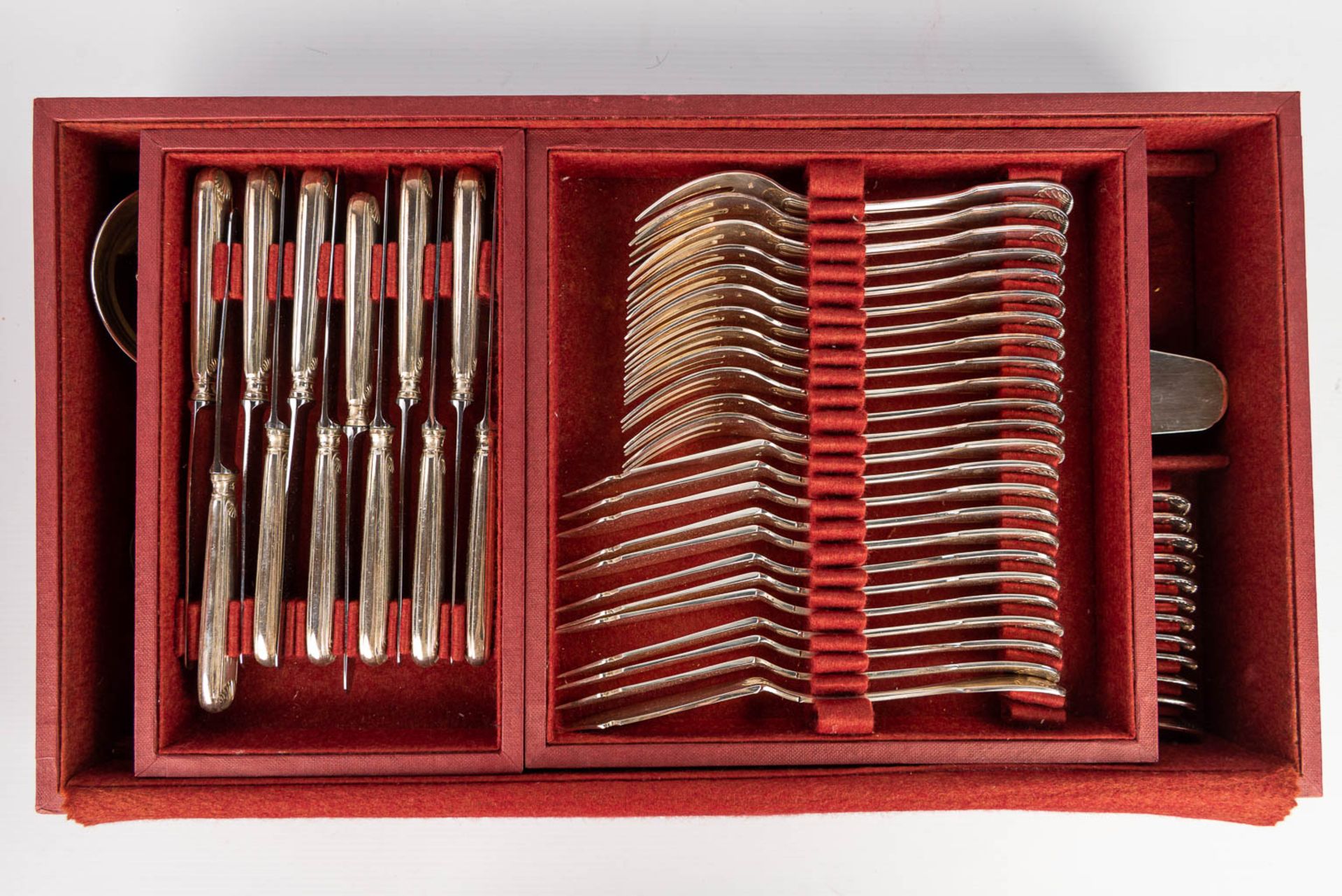 A silver-plated cutlery set consisting of 103 pieces and marked Vanstahl. (H:17cm) - Image 9 of 11