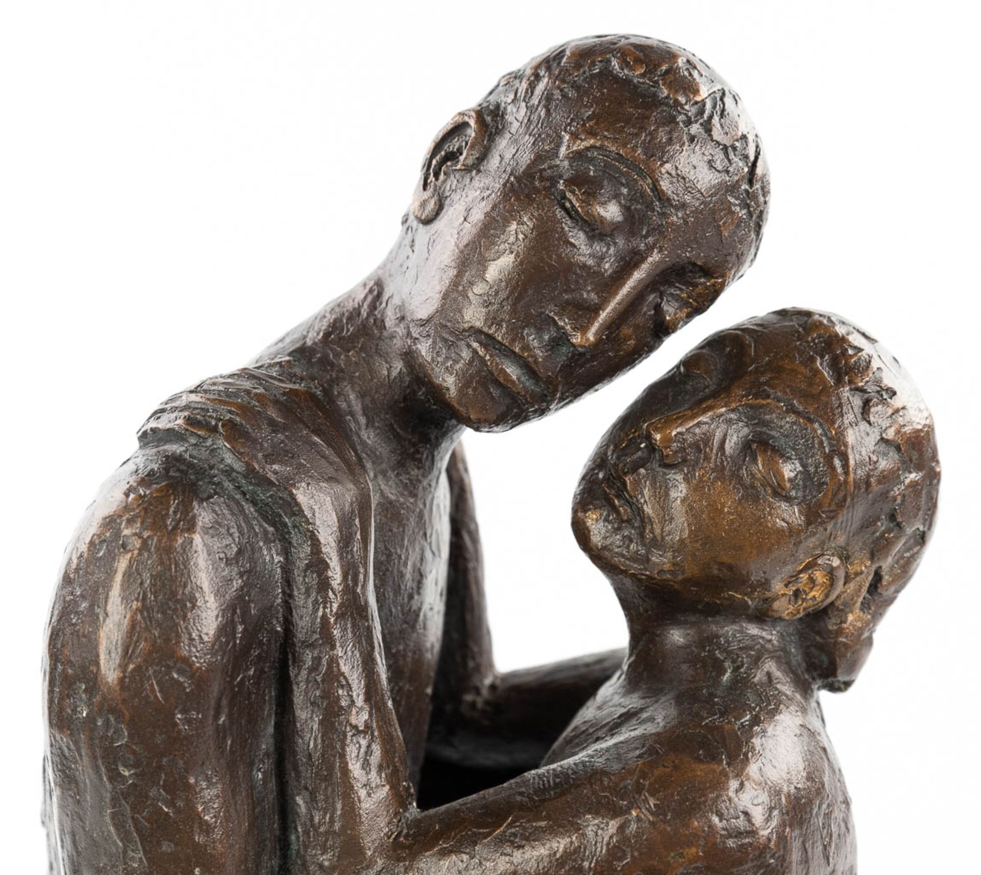 Richard KESSLER (1916) 'Der Abschied' ' Goodbye', patinated bronze. (H:41cm) - Image 6 of 11