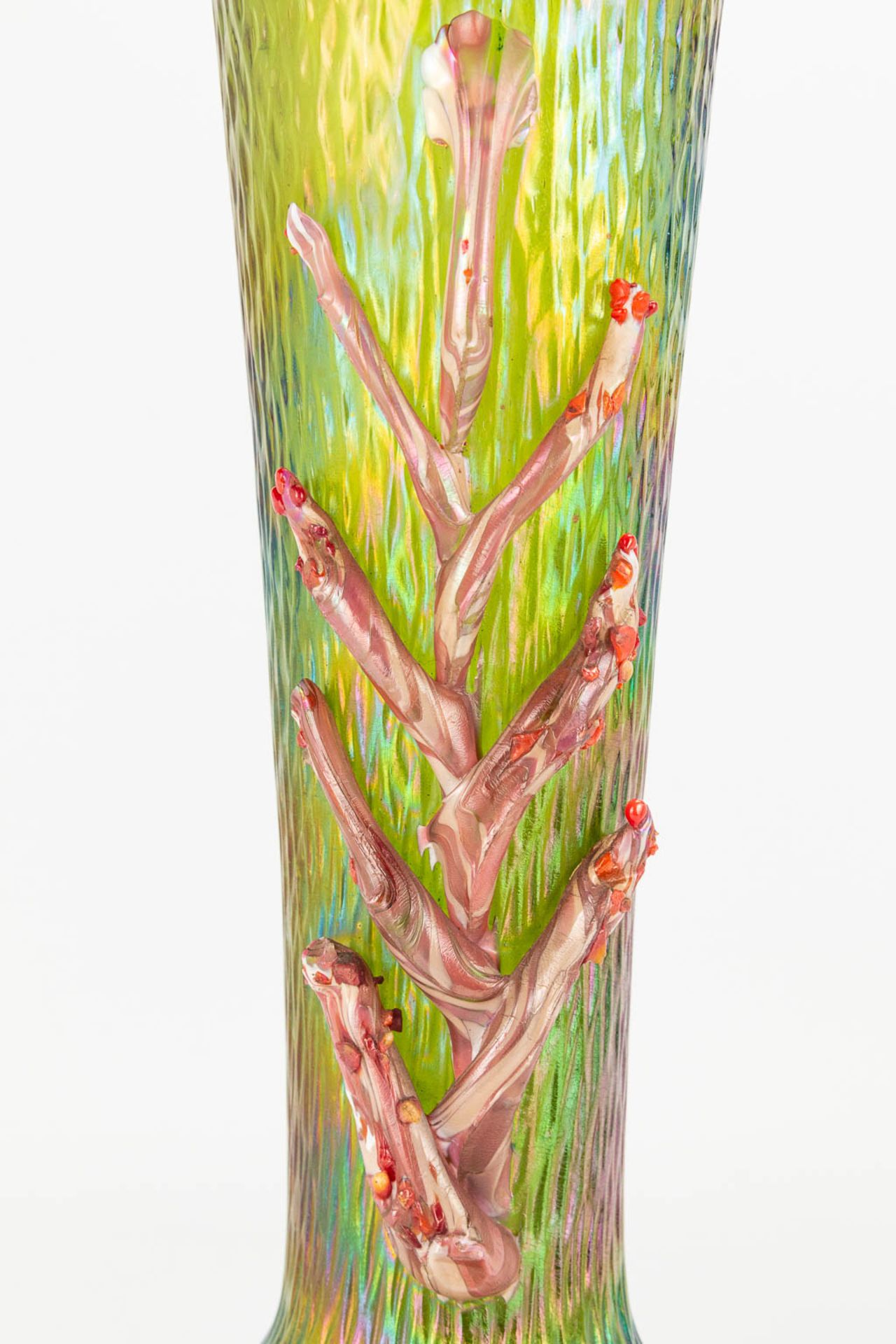 Pallme Kšnig a pair of p‰te de verre vases in art nouveau style. (H:27cm) - Image 8 of 17