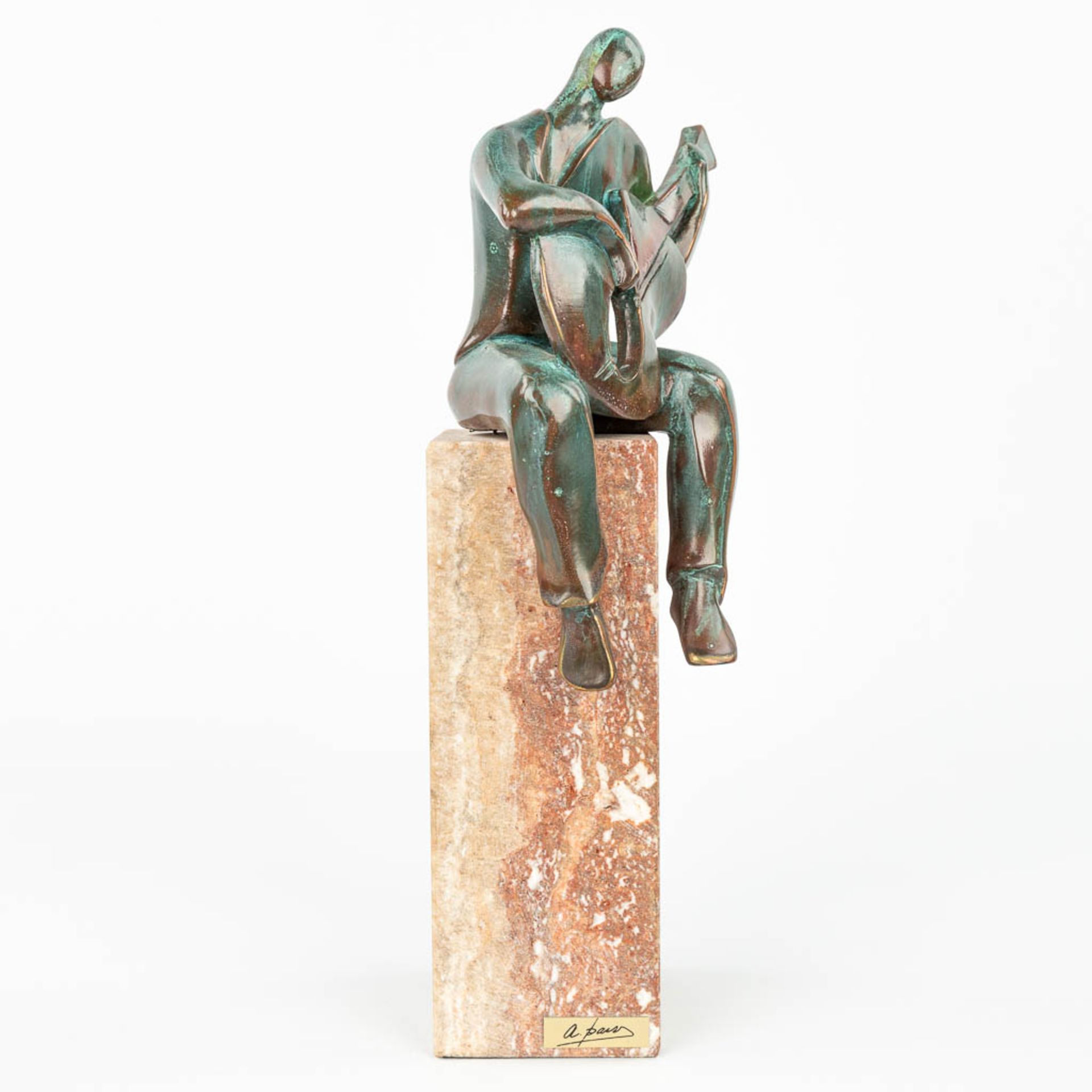 A collection of 2 modern artworks made of bronze. Christia Puell for PAOR S.A. &ÊYves LOHE. (H:34cm) - Image 19 of 19