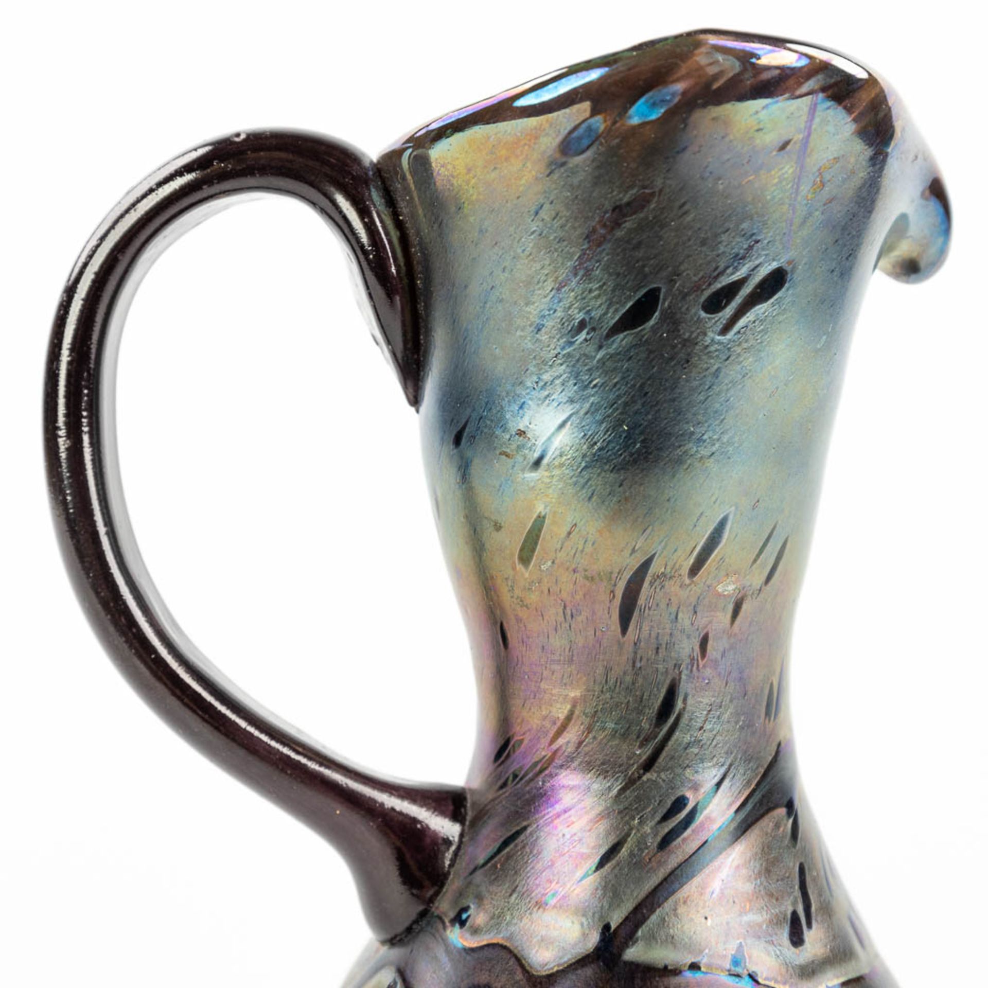 Johann LOETZ (1880-1940) Pitcher made of pâte-de-verre. (H:15cm) - Image 9 of 10