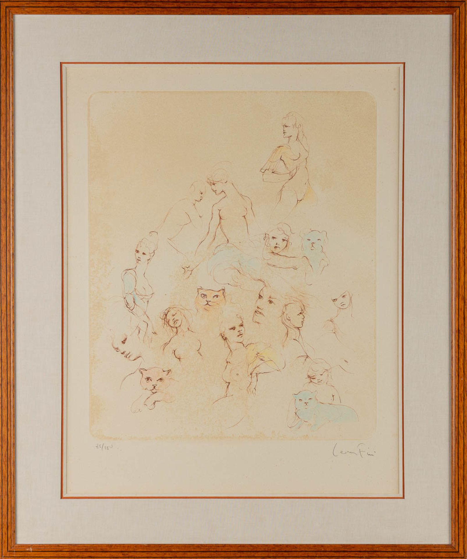 Leonor FINI (1907-1996) 'Reflexions' a lithograph.Ê86/150. (38 x 50 cm) - Image 6 of 8