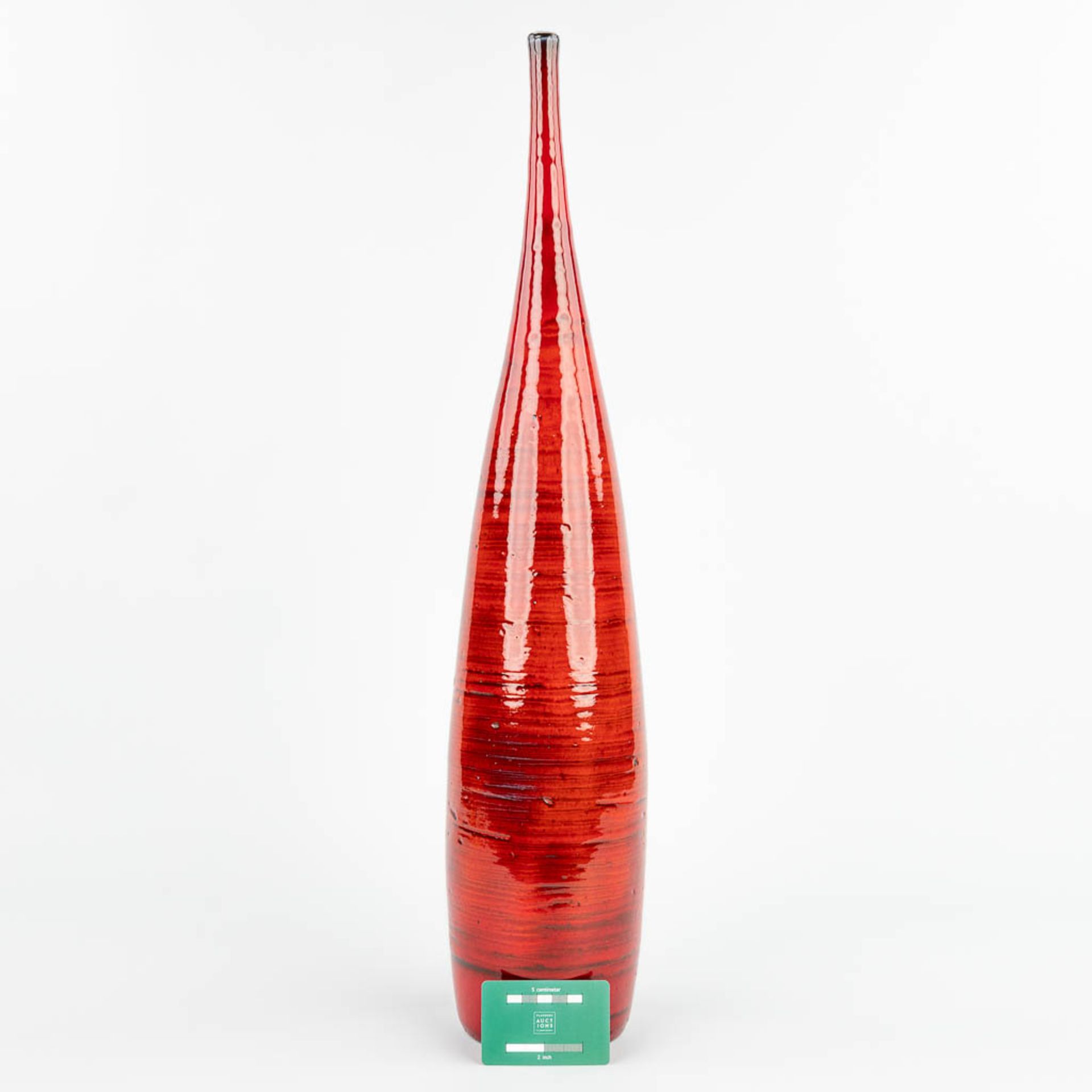 Elisabeth VANDEWEGHE (XX-XXI) 'Large bottle vase' made of glazed ceramics for Perignem in Beernem. ( - Image 2 of 10