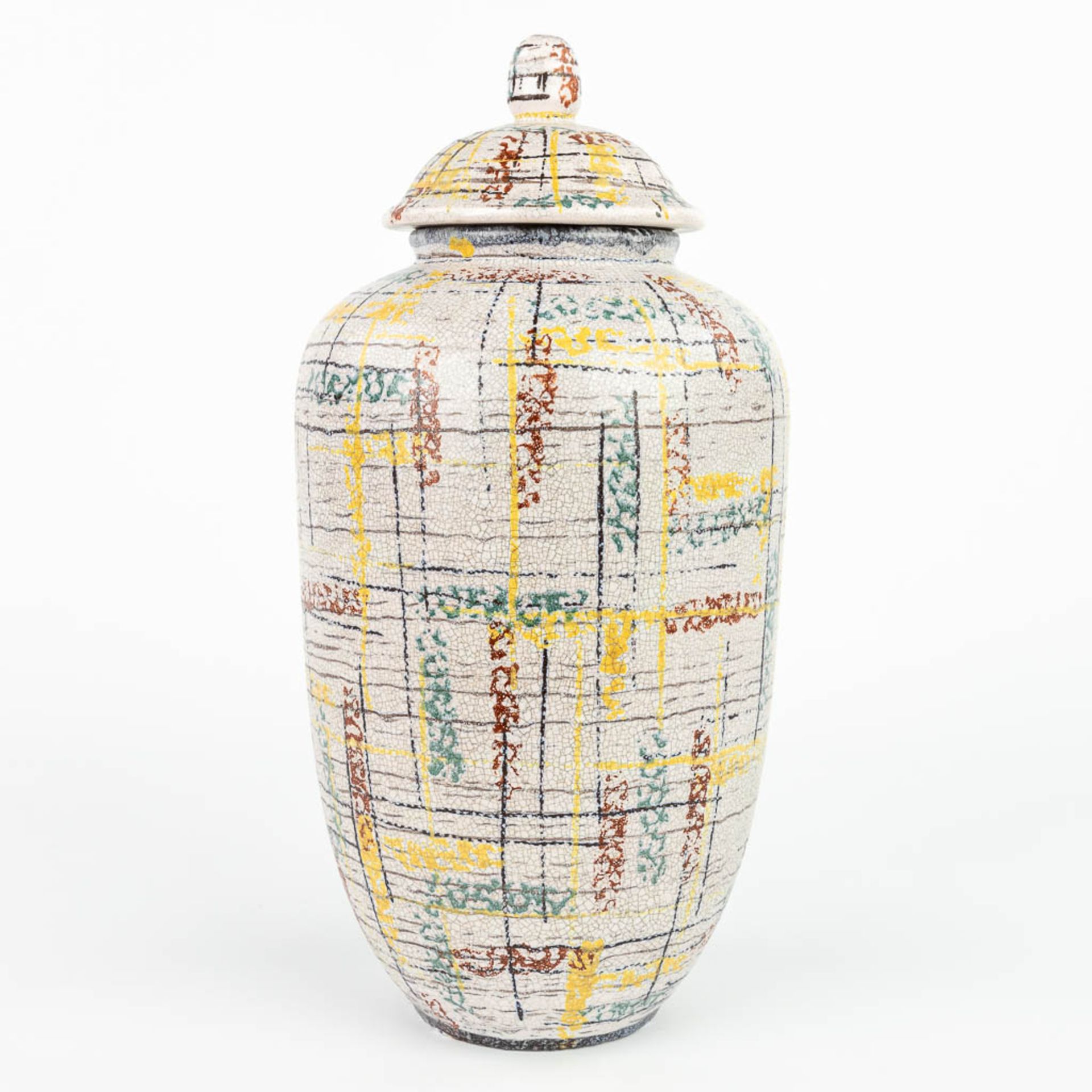 A vase with lid and made of glazed ceramics, marked U Keramik, made in Germany. (H:38cm) - Image 22 of 22