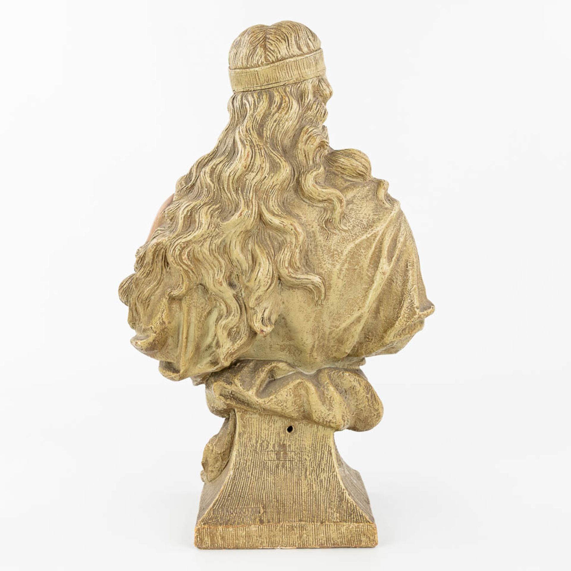 E. TELL (XIX-XX) and Friedrich GOLDSCHEIDER (1845-1897) 'Judith' a buste made of terracotta, for Gol - Image 8 of 14