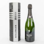 A bottle of Bollinger Champagne in a silencer container, special edition for James Bond, 2002. (H:33