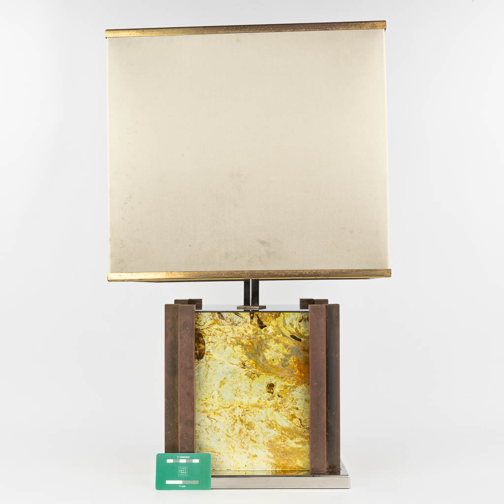 Romeo REGA (1925-1984) A mid-century table lamp made with bass. (H:70cm) - Image 2 of 10