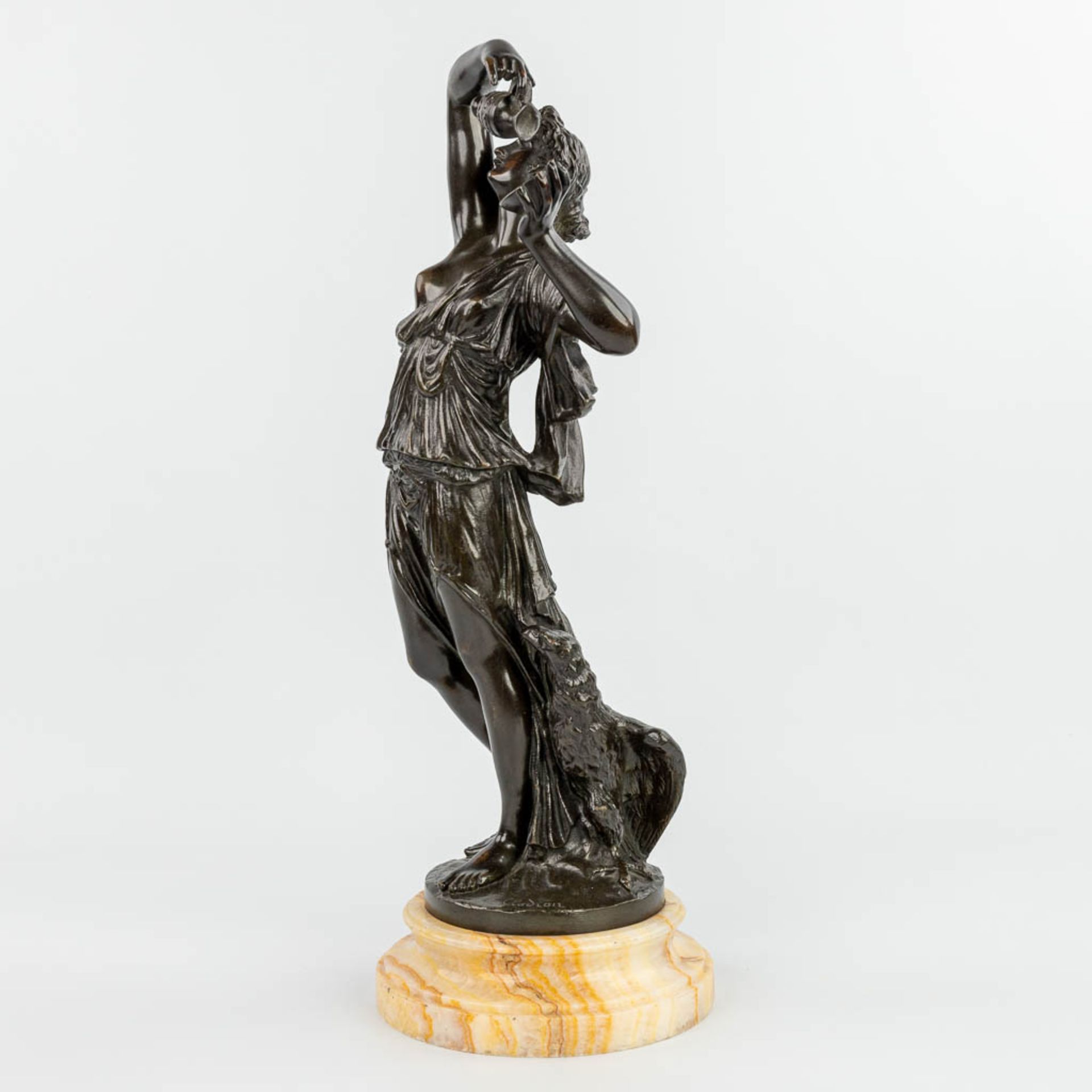 CLODION (1738-1814) 'Bacchante', a bronze statue. Posthumously cast. (H:52cm) - Image 4 of 12