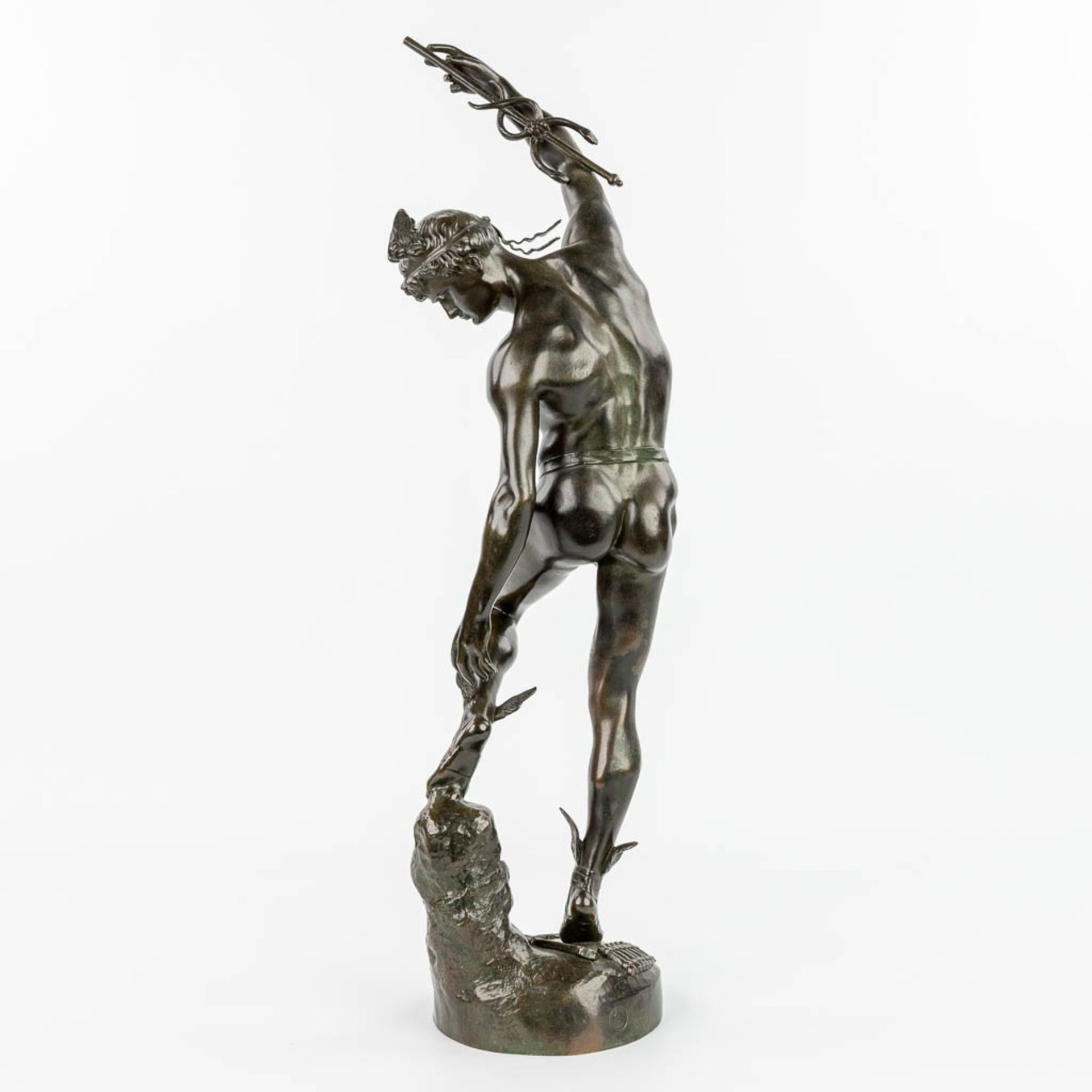 Raymond SUDRE (1870-1962) 'Depart de Mercure' a bronze statue of Mercury / Hermes. (H:66cm) - Image 7 of 13