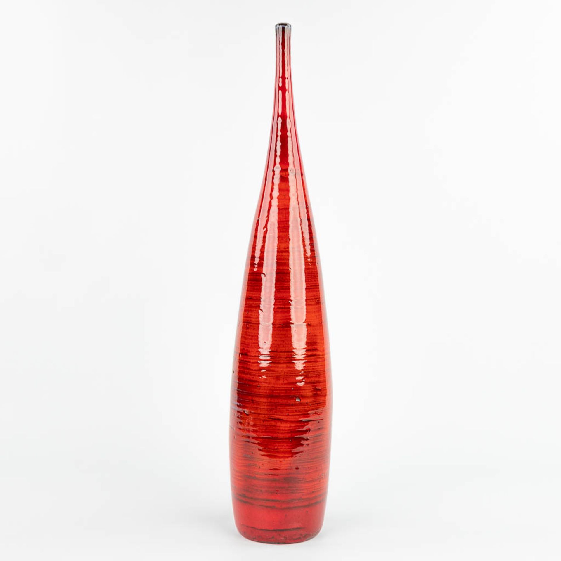Elisabeth VANDEWEGHE (XX-XXI) 'Large bottle vase' made of glazed ceramics for Perignem in Beernem. ( - Image 4 of 10
