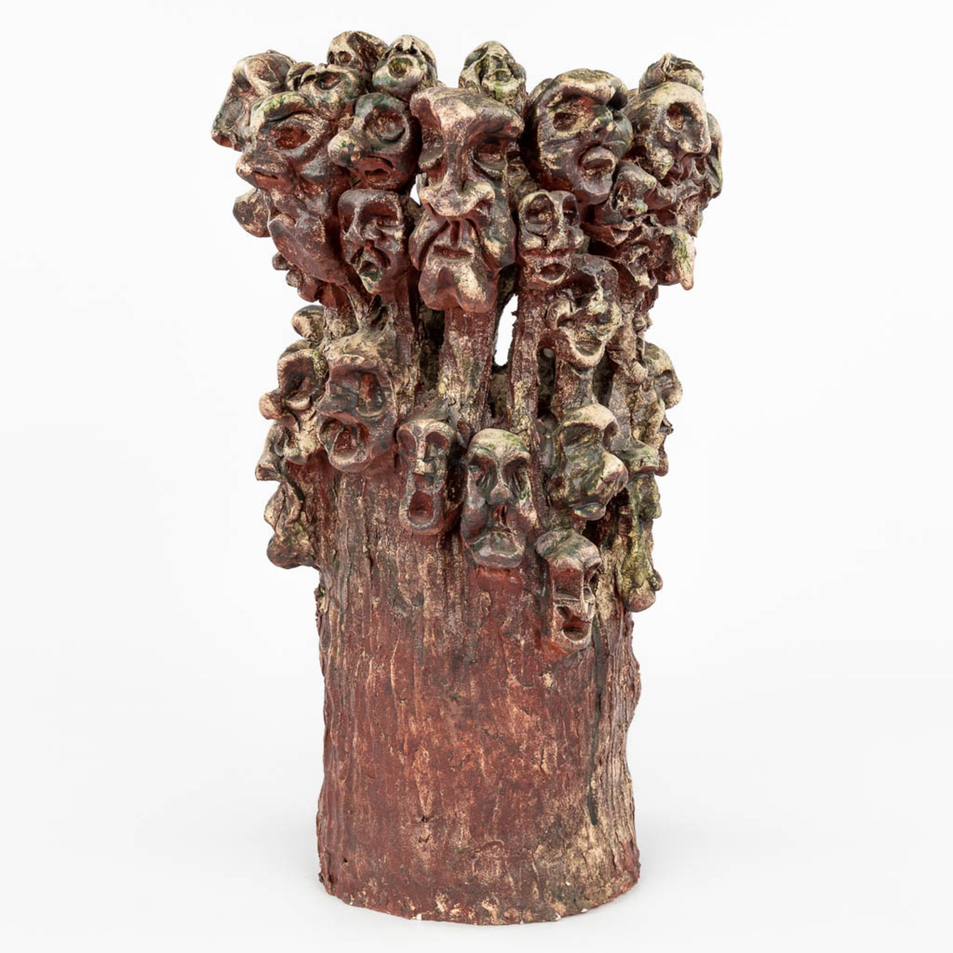 A vase made of glazed ceramics 'The Underworld'. (H:43cm) - Image 7 of 13