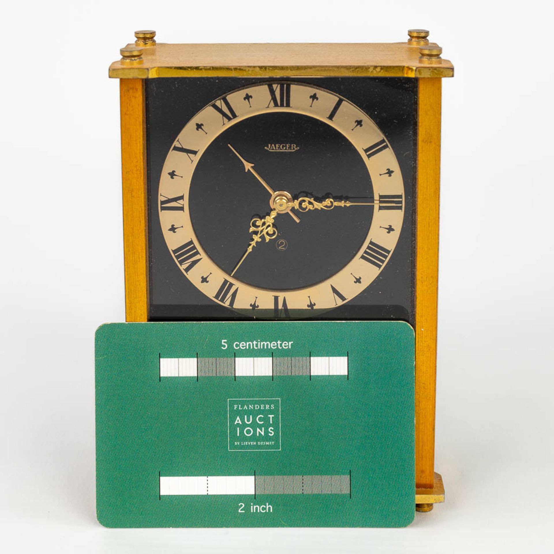 A table alarm clock, marked Jaeger. Made in Switzerland. (H:13cm) - Image 10 of 13