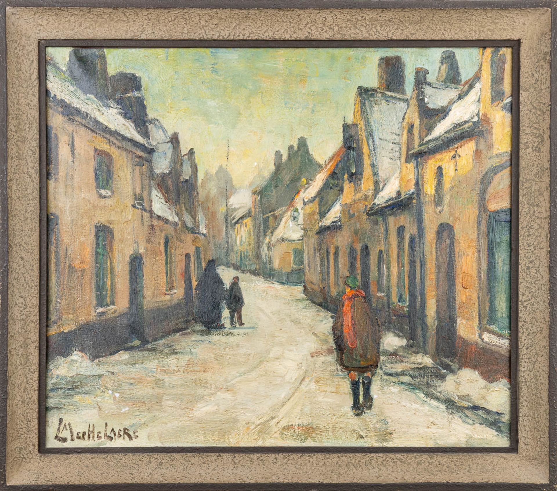 Léon MECHELAERE (1880-1964) 'Bruges' a collection of 2 paintings, oil on canvas. (54 x 74 cm) - Image 12 of 16