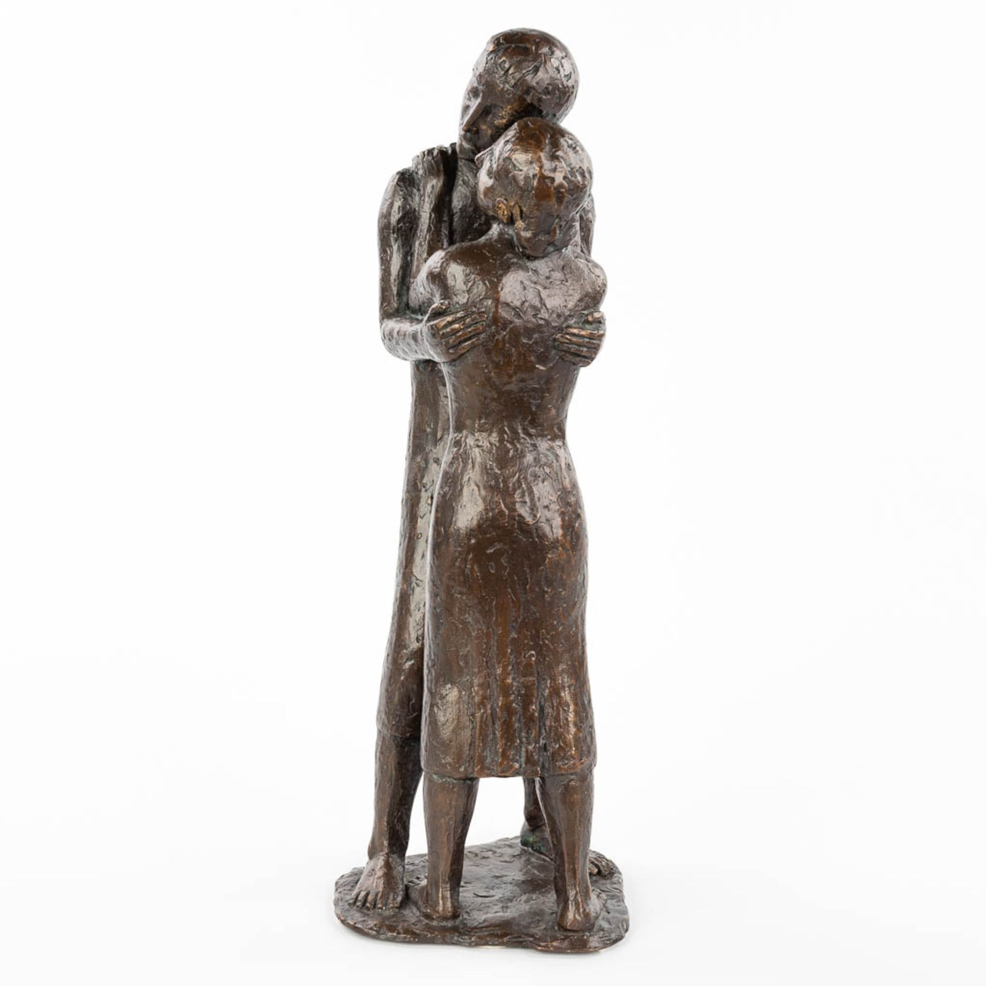 Richard KESSLER (1916) 'Der Abschied' ' Goodbye', patinated bronze. (H:41cm) - Image 8 of 11