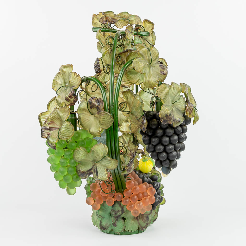 Cesare TOSO (XX-XXI) 'Grape Table Lamp' en exceptional lamp made of colored glass. (H:60cm) - Image 3 of 15