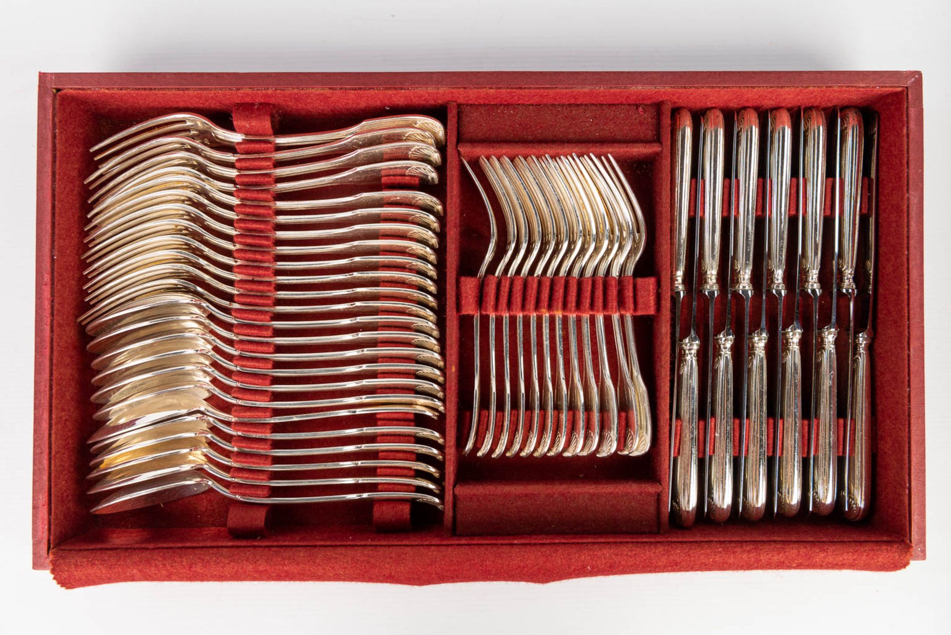 A silver-plated cutlery set consisting of 103 pieces and marked Vanstahl. (H:17cm) - Image 10 of 11