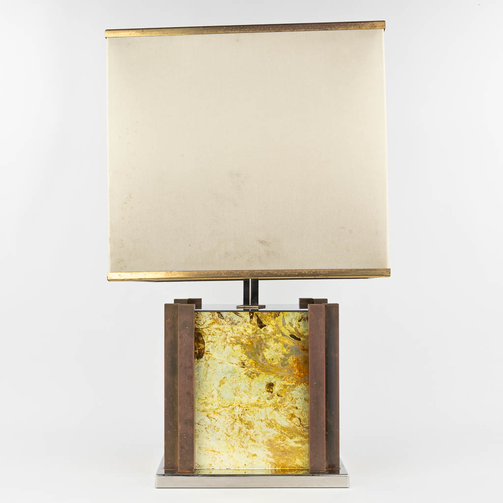 Romeo REGA (1925-1984) A mid-century table lamp made with bass. (H:70cm) - Image 9 of 10