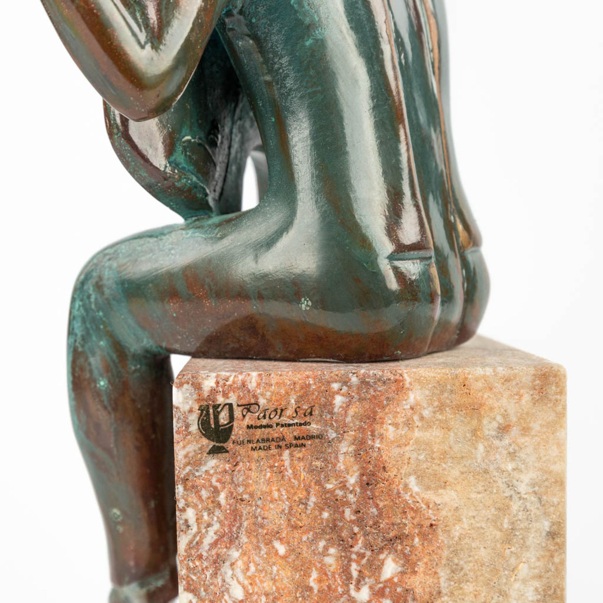 A collection of 2 modern artworks made of bronze. Christia Puell for PAOR S.A. &ÊYves LOHE. (H:34cm) - Image 14 of 19