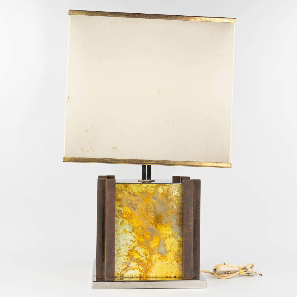 Romeo REGA (1925-1984) A mid-century table lamp made with bass. (H:70cm) - Image 3 of 10