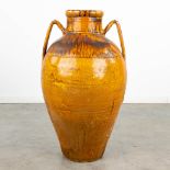 A large and decorative vase made of glazed earthenware, Made in Puglia, Italy. (H:84cm)