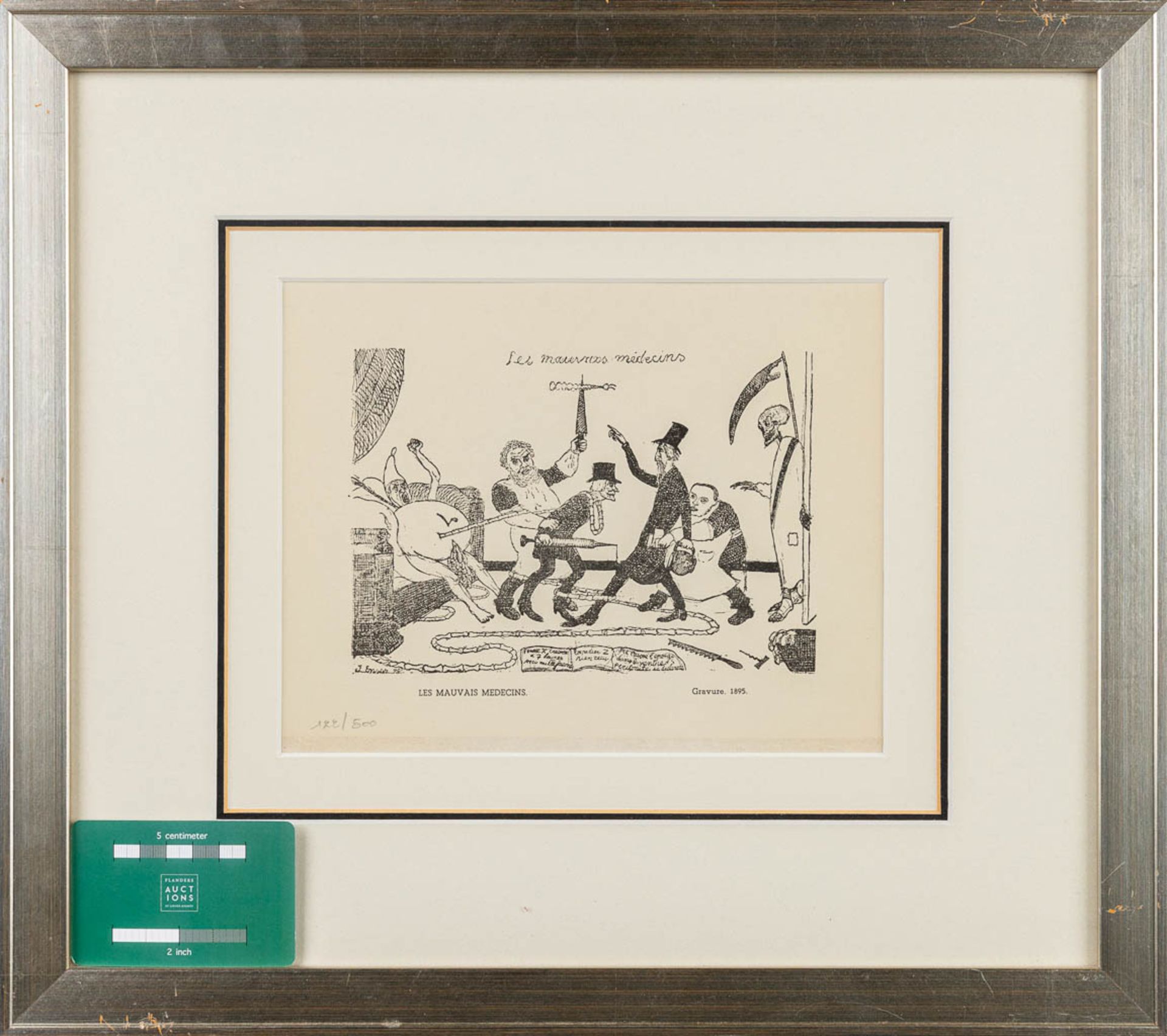 After James ENSOR (1860-1949) 'Les Mauvais Medicins' a lithograph, 122/500. (23 x 18 cm) - Image 2 of 8