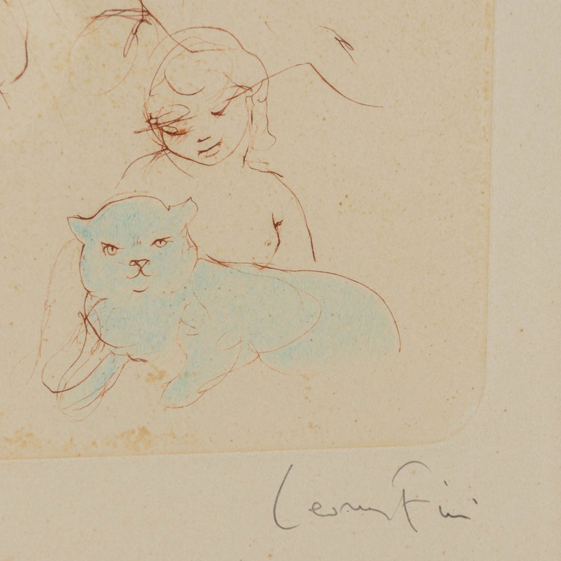 Leonor FINI (1907-1996) 'Reflexions' a lithograph.Ê86/150. (38 x 50 cm) - Image 2 of 8