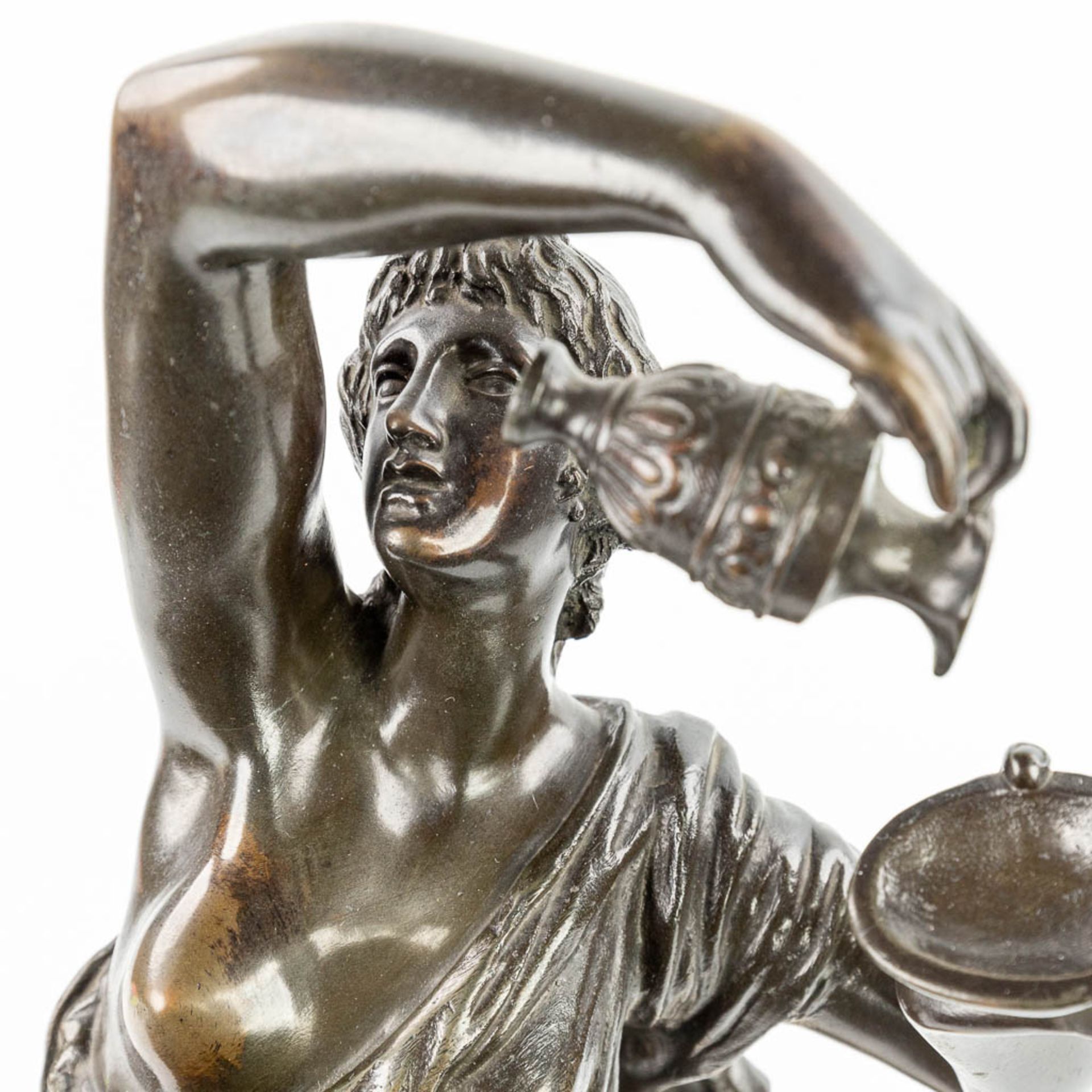 CLODION (1738-1814) 'Bacchante', a bronze statue. Posthumously cast. (H:52cm) - Image 12 of 12