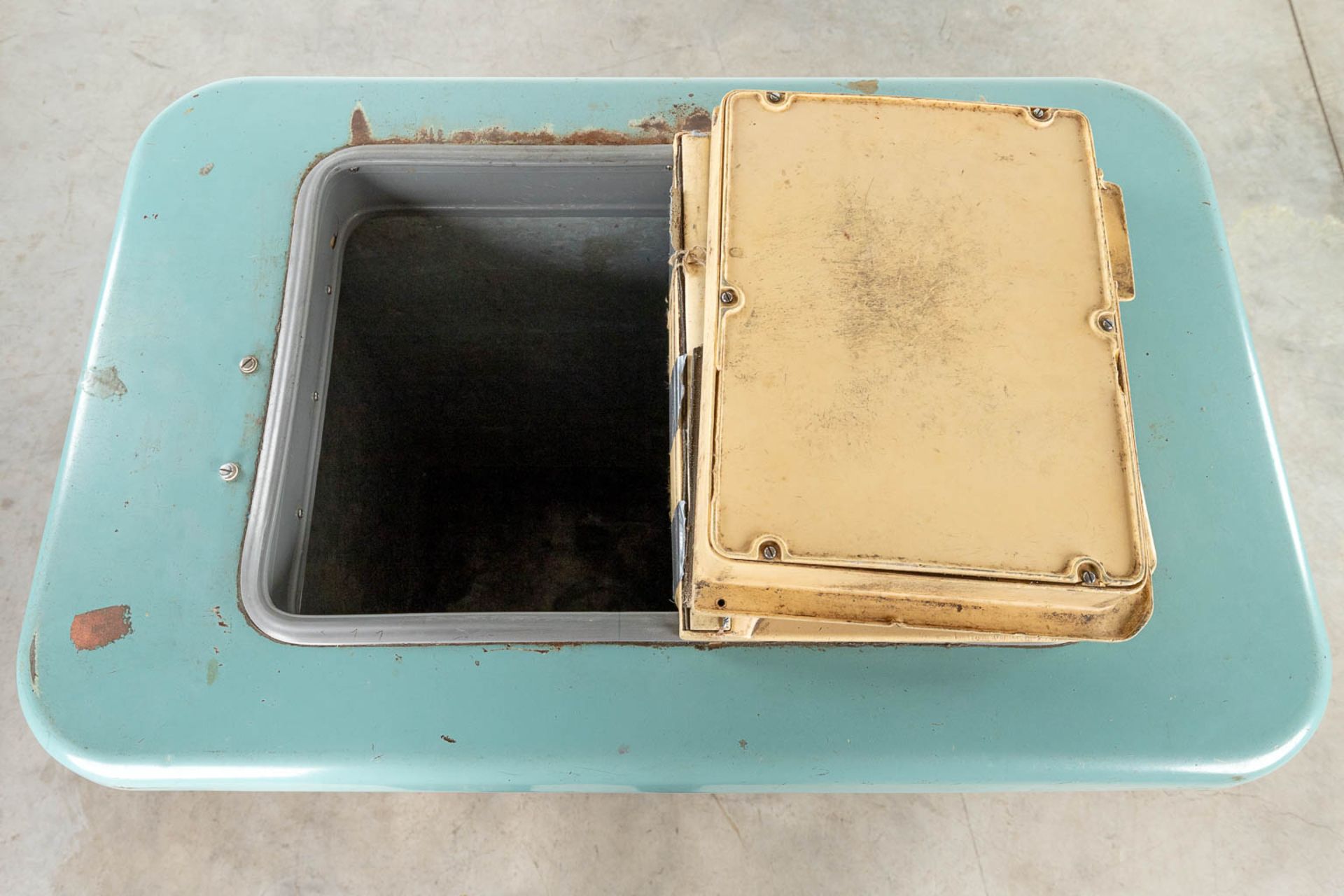 A vintage 'Ola' freezer (c.1955). (H:102cm) - Image 9 of 15