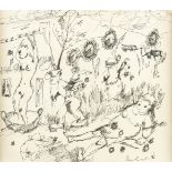 Frans CLAERHOUT (1919-2006) 'Two pen drawings'. (23 x 25 cm)